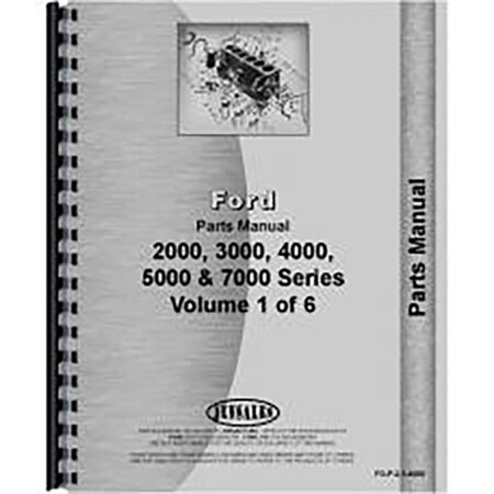 Parts Manual Fits Ford 2000 Series Gas And Diesel 3-Cyl Tractor